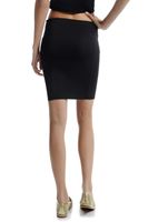 Bayan Siyah Skuba Kumaş Dar Etek