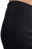 Bayan Siyah Skuba Kumaş Dar Etek