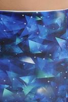 Bayan Çok Renkli Skuba Kumaş Dar Etek