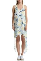 Bayan Kırmızı Arkası Uzun Şifon Elbise