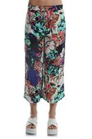 Bayan Çok Renkli Viskon Desenli Bol Pantolon