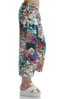 Bayan Çok Renkli Viskon Desenli Bol Pantolon