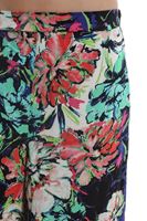 Bayan Çok Renkli Viskon Desenli Bol Pantolon