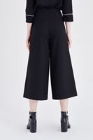 Bayan Siyah Yüksek Bel Bol Pantolon