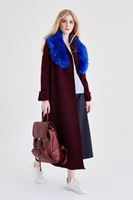 Bayan Lacivert Yüksek Bel Bol Pantolon