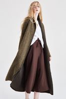 Bayan Kahverengi Yüksek Bel Bol Pantolon