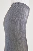 Bayan Gri Simli Pileli Pantolon