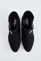 Bayan Siyah Çift Tokalı Bot