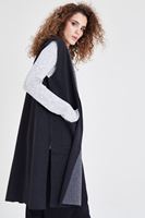 Bayan Siyah Triko Yelek