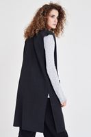 Bayan Siyah Triko Yelek