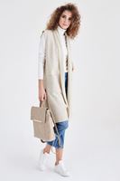 Bayan Krem Triko Yelek