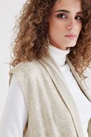 Bayan Krem Triko Yelek