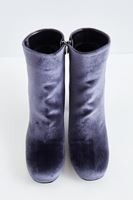 Bayan Gri Kadife Küt Burun Bot