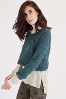 Bayan Yeşil Kısa Kazak