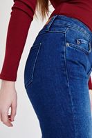 Bayan Mavi Düşük Bel Kot Pantolon