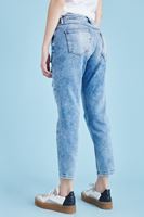 Bayan Mavi Düşük Bel Kot Pantolon