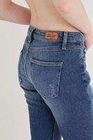 Bayan Mavi Düşük Bel Kot Pantolon