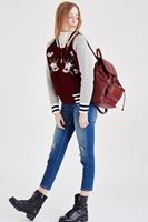 Bayan Mavi Düşük Bel Kot Pantolon