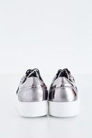 Bayan Gümüş Metalik Spor Ayakkabı1