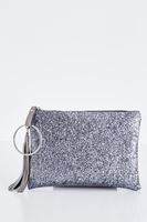 Bayan Gümüş Simli Portföy Çanta