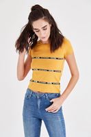 Bayan Turuncu Kısa Tişört