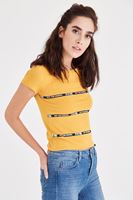 Bayan Turuncu Kısa Tişört