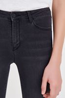 Bayan Gri Normal Bel Dar Paça Pantolon