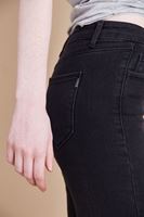 Bayan Siyah Normal Bel Dar Paça Pantolon