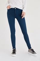 Bayan Yeşil Normal Bel Dar Paça Pantolon