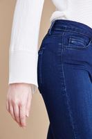 Bayan Lacivert Normal Bel Dar Paça Pantolon