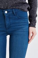 Bayan Yeşil Normal Bel Dar Paça Pantolon