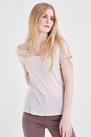 Bayan Krem U Yaka Tişört