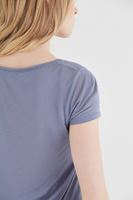 Bayan Gri U Yaka Tişört