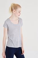 Bayan Gri U Yaka Tişört