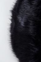 Bayan Siyah Kürk Yaka