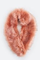 Bayan Kahverengi Kürk Yaka