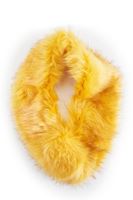 Bayan Sarı Kürk Yaka