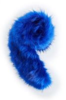 Bayan Mavi Kürk Yaka