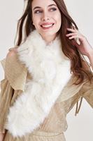 Bayan Beyaz Kürk Yaka