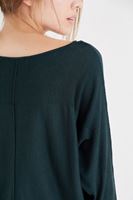 Bayan Yeşil Yarasa Kol Triko