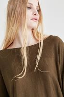 Bayan Yeşil Yarasa Kol Triko