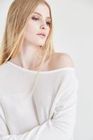 Bayan Krem Yarasa Kol Triko