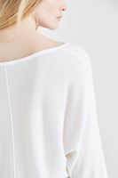 Bayan Krem Yarasa Kol Triko