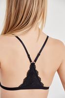 Bayan Siyah Dantel Sırt Detaylı Büstiyer