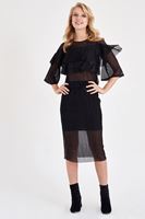 Bayan Siyah Simli Etek