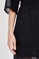 Bayan Siyah Simli Etek