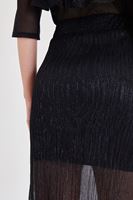 Bayan Siyah Simli Etek