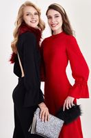 Bayan Kırmızı Sırt Detaylı Tulum