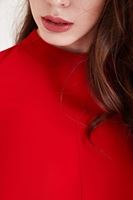 Bayan Kırmızı Sırt Detaylı Tulum