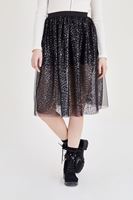 Women Black Tulle Skirt